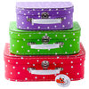 Multicolored Dots Suitcases, Set of 3