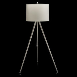 Eter Silver & White Metal LED Table Lamp - Table Lamps