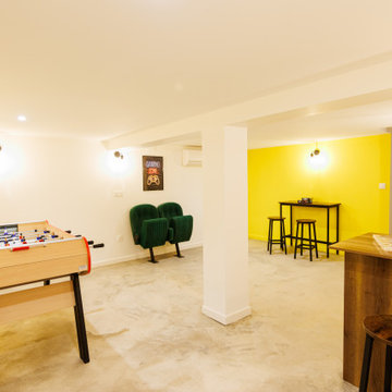 La grande salle de jeux du sous-sol