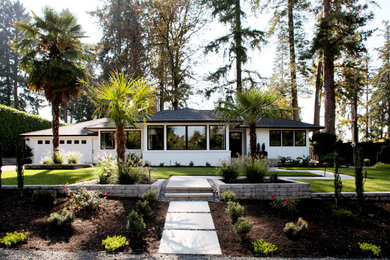 This is an example of a contemporary house exterior in Portland.