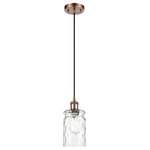 Innovations Lighting - Candor 1-Light Mini Pendant, Antique Copper, Clear Waterglass - A truly dynamic fixture, the Ballston fits seamlessly amidst most decor styles. Its sleek design and vast offering of finishes and shade options makes the Ballston an easy choice for all homes.
