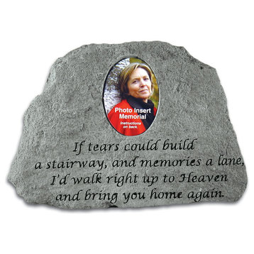 "If Tears Could" Garden Stone With Photo insert
