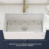 Pure 33" Fireclay Farmhouse Apron Front Kitchen Sink
