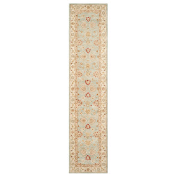 Safavieh Antiquity Collection AT822 Rug, Gray/Blue/Beige, 2'3"x8'