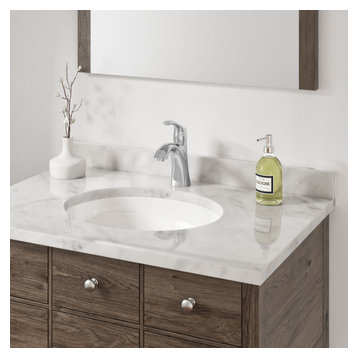10"x13"x7" Porcelain Oval Undermount Bathroom Vanity Sink, White