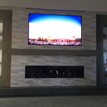 Tiled Fireplace