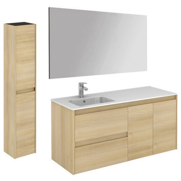 WS Bath Collections Ambra 120L Pack 2 Ambra 48" Wall Mounted - Nordic Oak