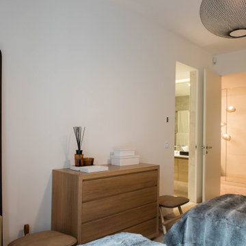 Guest Bedroom Mirror and Wood Dresser, Lisbon
