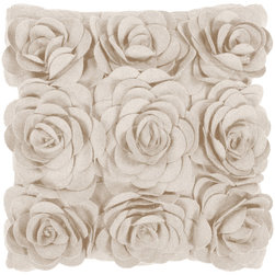 Felted Floral- (FA-080) - Decorative Pillows