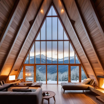 Chalet en Bois Autonome avec Vue Panoramique dans les Alpes par Daimon Design