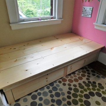 Built-in Platform Storage Bed