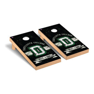 Dartmouth Big Green Cornhole Game Set Triangle Weathered