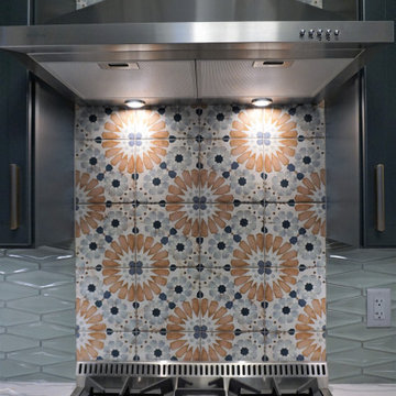 Navy Blue Buffalo Kitchen