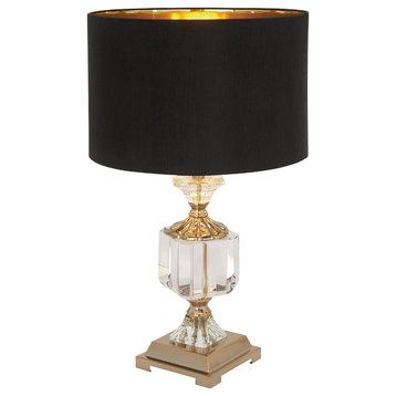 Glam Black Crystal Table Lamp 39962
