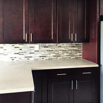 Espresso Kitchen Cabinet