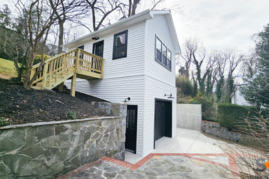 Mountain style home design photo in DC Metro