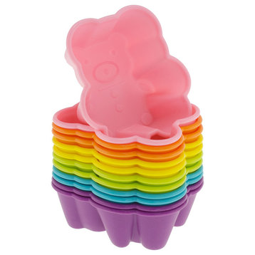 Freshware 12-Pack Silicone Bear Baking Cup