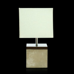 LED Table Lamp Bergen White & Chrome - Table Lamps