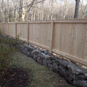 Weston Cedar Fencing and Stonewall