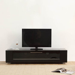 Editor Remix Mini TV Stand in Matte Black - Entertainment Centers And Tv Stands