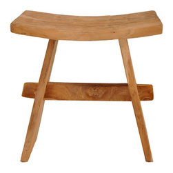 Bhome - Zen Stool Buffalo Teak - Accent And Garden Stools