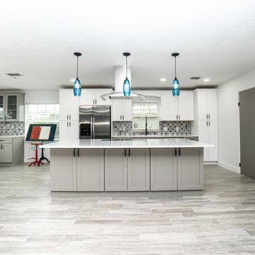 Kitchen Remodel: Large Island With Cooktop - Seperate Coffee Bar