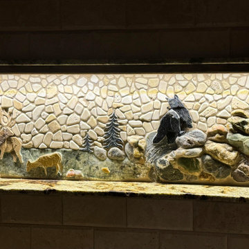 Blair Lake House Bathroom Niche--Commissioned work