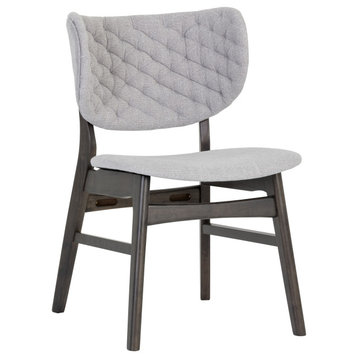 Petra Dining Chair, Rustic Gray, Light Gray, Set of 2