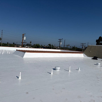 Multi-Family Single-Ply IB Roof System Recover in Long Beach, CA on Redondo Ave