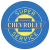 Chevrolet Black Ribbed Bar Stool, Super Service