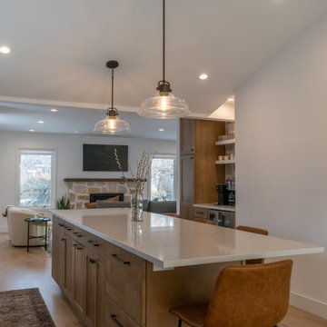 Warm, Earthy Main Level Remodel w/ Natural Wood and Stone Features