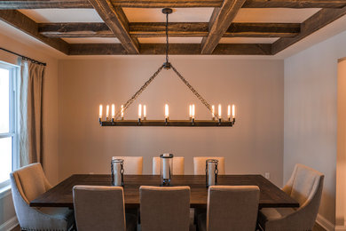 Example of a small minimalist enclosed dining room design in Minneapolis