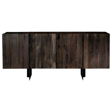 72.5 Inch Sideboard Large Natural Contemporary