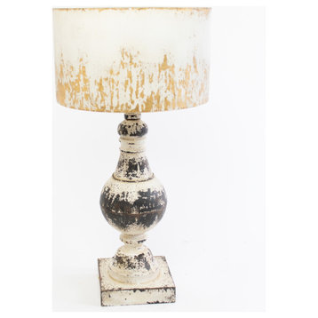 Kalalou Ccg1551 Metal Table Top Lamp With Metal Shade