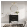 Black With Brass Trim