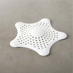 starfish white shower drain cover | CB2 - Bathroom Accessory Sets