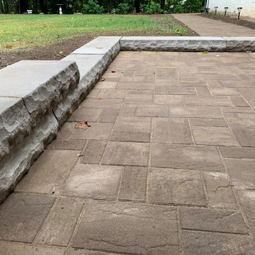 Backyard Lower Paver Patio and Walkway