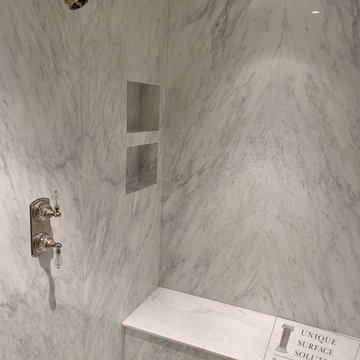 Hudson White ThinSlabz Shower