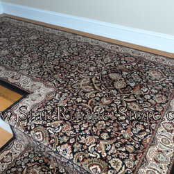 Double Landing Stair Runner Installations - Hall And Stair Runners