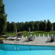 bubblers and extended patio.