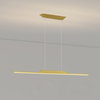 MIRODEMI® Corgémont | Gold/Black Chandelier in Minimalistic Style, Gold, L39.4xh78.7", Warm Light