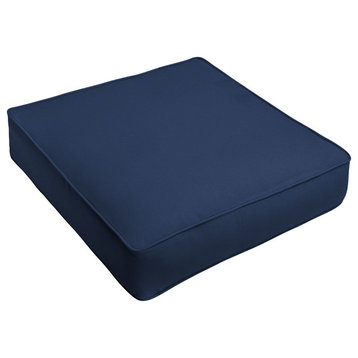 Sunbrella Canvas Navy Blue Outdoor Deep Seat, 25x25