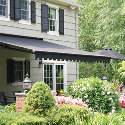 Nuimage G150 In Balck with Greek Valance - Awnings