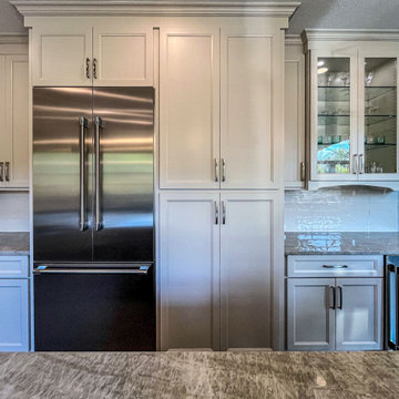 Custom White and Wood Contemporary Kitchen