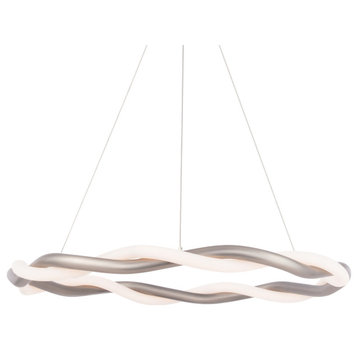 WAC Lighting PD-31228 Escapade 28"W LED Abstract Pendant - Brushed Nickel