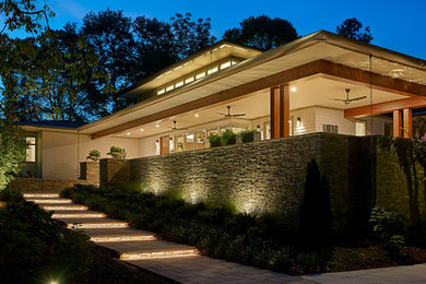 Inspiration for a contemporary porch remodel in Raleigh