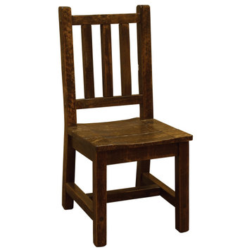 Barnwood Style Timber Peg Dining Chair, Set of 2, Early American