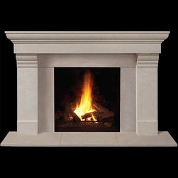 Ashfield Stone Fireplace Mantel - Indoor Fireplaces
