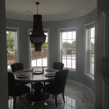 Custom Lake house Shades - Breakfast nook