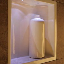 Modern shower shelves with clean lines - Products
